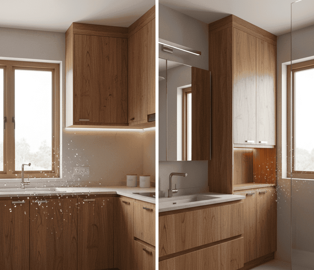 BWP waterproof plywood for kitchens and bathrooms